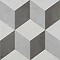 BCT Tiles - 9 Illusion Grey Feature Floor Tiles - 331x331mm - BCT28710 Large Image