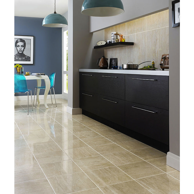 BCT Tiles - 9 Parallel Light Beige Gloss High Definition Floor Tiles - 331x331mm - BCT18840 Profile Large Image