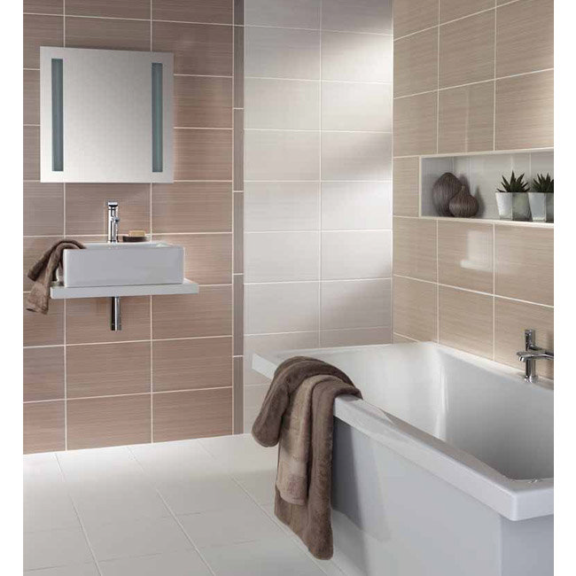 BCT Tiles - 6 Brighton Shine Warm Strips - 398x50mm - BCT14614 Profile Large Image