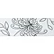 BCT Tiles - Brooklyn White Silver Floral Decor Wall Tile - 100x300mm - ISC3047 Large Image