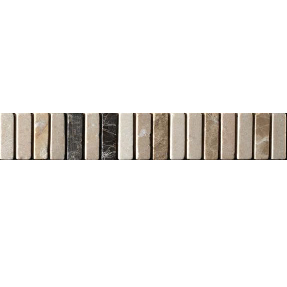 BCT Tiles - 6 Dartmoor Naturals Marble Beige Strips - 305x48mm - CAN43633 Large Image