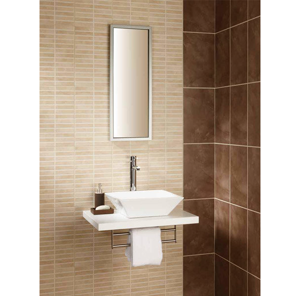 BCT Tiles - 10 Dartmoor Naturals Sandstone Pressed Mosaic Wall Satin Tiles - 248x398mm - BCT13136 Profile Large Image