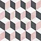 BCT Tiles Feature Floors Illusion Blush Matt Wall & Floor Tiles - 331 x 331mm - BCT58656 Profile La