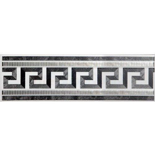 BCT Tiles - 6 Greco Black/White Gloss Strips - 248x80mm - BCT08545 Large Image