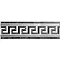 BCT Tiles - 6 Greco Black/White Gloss Strips - 248x80mm - BCT08545 Large Image