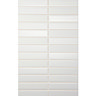 BCT Tiles - 10 Henley White Pressed Mosaic Wall Satin Tiles - 248x398mm - BCT13105 Large Image