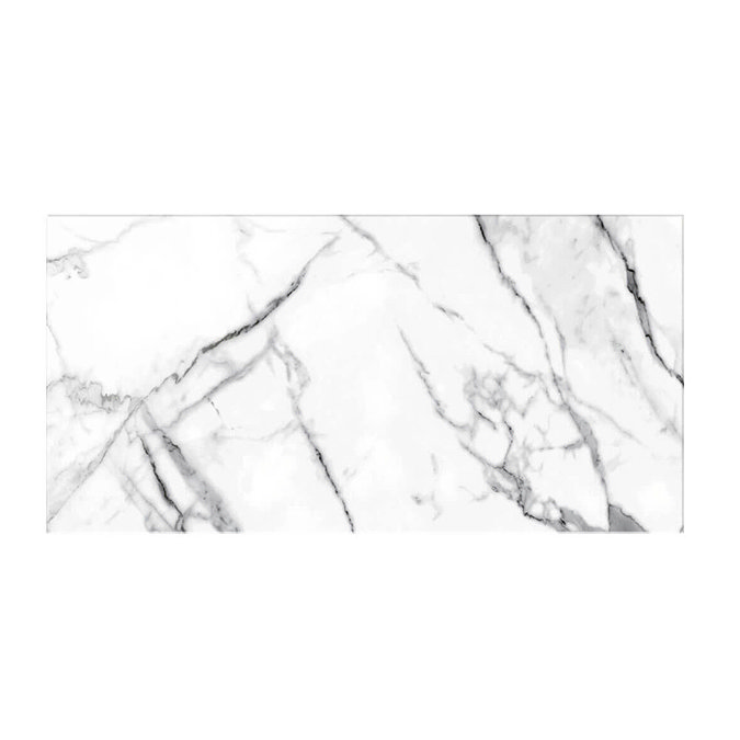 BCT Tiles Impact Geneva White Marble 300 x 600 x 6mm Splashback - BCT54597  Profile Large Image