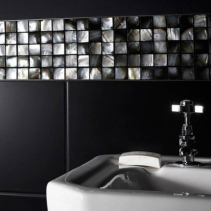 BCT Tiles Luxe Mother Of Pearl Mosaic Dark Tiles - 305 x 305mm - BCT38566 Large Image