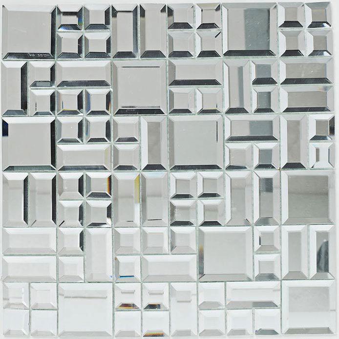 BCT Tiles Luxe Random Mirror Mosaic Tiles - 300 x 300mm - BCT38573 Large Image