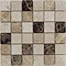 BCT Tiles Naturals Beige and Emperador Polished Mosaic Tiles - 305 x 305mm - BCT38528 Large Image