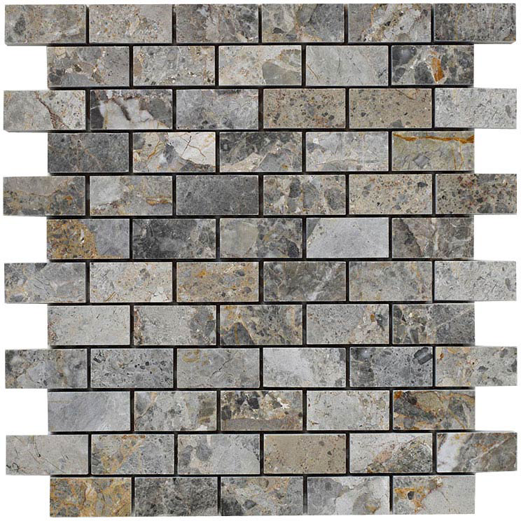 BCT Tiles Naturals Lemon Marble Brick Mosaic Tiles - 300 x 300mm - BCT38290 Large Image