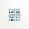 BCT Tiles - 6 Paris Blue Insert Wall Gloss Tiles - 198x198mm - BCT14867 Large Image