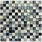 BCT Tiles Shades of Grey Hammered Glass Mosaic Tiles - 305 x 305mm - BCT38351  Profile Large Image
