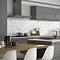 BCT Tiles Shades of Grey White Linear Glass Stone Mix Mosaic Tiles - 305 x 305mm - BCT38368 Large Im