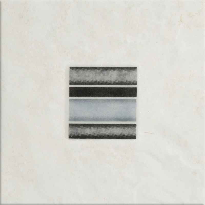 BCT Tiles - Tor White Wilbury Decor Wall Tile - 100x100mm - ISC2929 Large Image