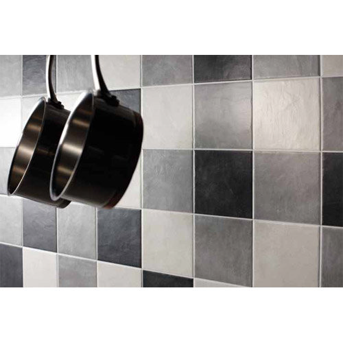 BCT Tiles - 44 Turin Grey Wall Satin Tiles - 148x148mm - BCT07616 Profile Large Image