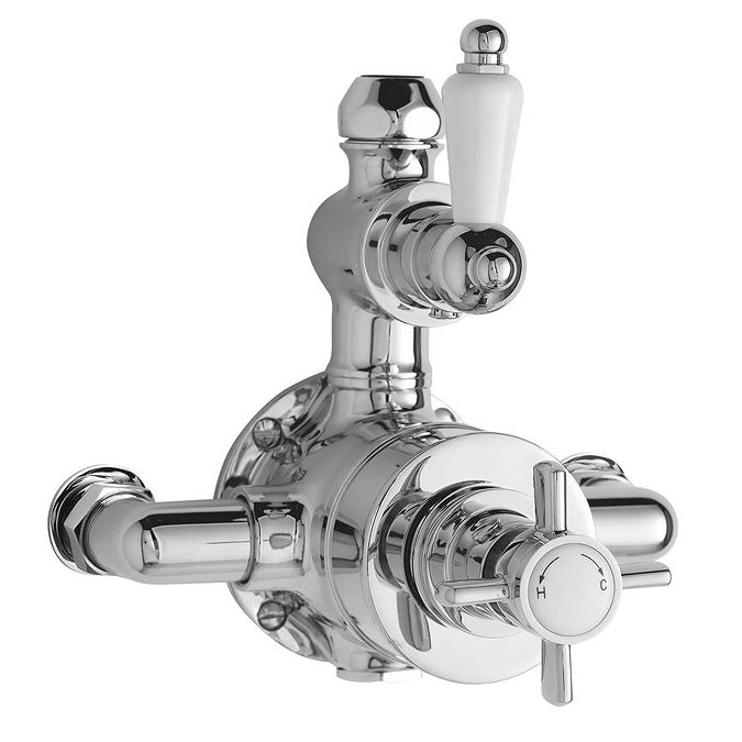 Ultra Traditional Twin Exposed Thermostatic Shower Valve - A3056 Large Image