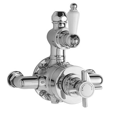 Ultra Traditional Twin Exposed Thermostatic Shower Valve - A3056 Profile Large Image