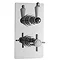 Ultra Traditional Beaumont Twin Thermostatic Shower Valve - Chrome - A3050 Large Image