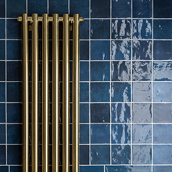 Stonehouse Studio Beauvais Rustic Cobalt Blue Zellige Effect Wall Tiles 130 x 130mm