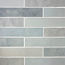 Stonehouse Studio Beauvais Rustic Light Blue Zellige Effect Wall Tiles 75 x 300mm