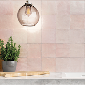 Beauvais Rustic Pink Wall Tiles 130 x 130mm