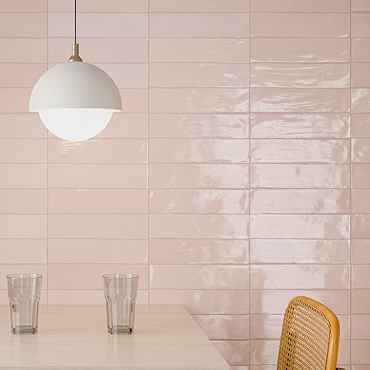 Beauvais Rustic Pink Wall Tiles 75 x 300mm