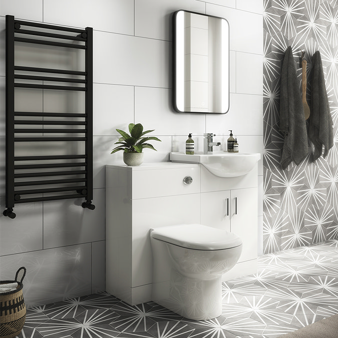 Belmont Hexagon Grey with White Lines Wall and Floor Tiles  Standard Large Image