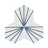 Belmont Hexagon White with Blue Lines Wall and Floor Tiles  Standard Large Image