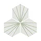 Belmont Hexagon White with Green Lines Wall and Floor Tiles  Profile Large Image