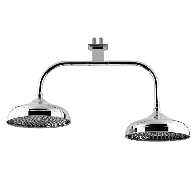 Belmont Traditional 12" Apron Fixed Dual Ceiling Mounted Shower Heads  Feature Large Image
