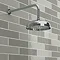 Belmont Traditional Dual Concealed Thermostatic Shower Valve Inc. 8" Apron Fixed Head Profile Large