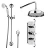 Belmont Traditional Shower Package - Concealed Valve with Fixed Head & Slider Kit Profile Large Imag