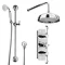 Belmont Traditional Shower Package - Concealed Valve with Fixed Head & Slider Kit Profile Large Imag