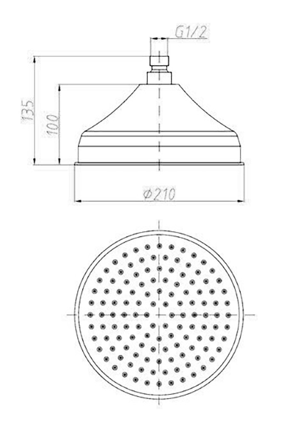 Belmont Traditional Shower Package - Concealed Valve with Fixed Head & Slider Kit