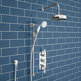 Belmont Traditional Shower Package - Concealed Valve with Fixed Head & Slider Kit