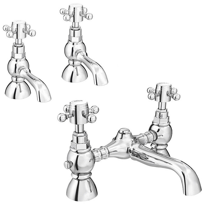 Belmont Traditional Tap Package (Bath + Basin Tap) Large Image