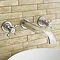 Belmont Traditional Wall Mounted Bath Filler - Chrome Profile Large Image