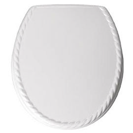 Bemis - 5023AR Rope Design Toilet Seat - White - 5023AR000 Medium Image
