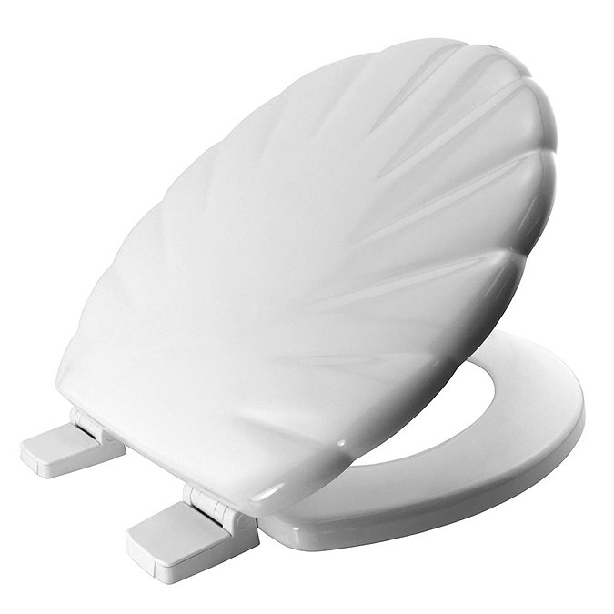 Bemis - 5900AR Shell Design Toilet Seat - White - 5900AR000  Profile Large Image