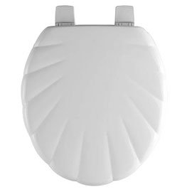 Bemis - 5900AR Shell Design Toilet Seat - White - 5900AR000 Medium Image