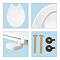 Bemis Ashford Toilet Seat with Adjustable Hinges - 7E70AR000 Feature Large Image