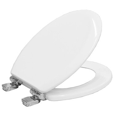 Bemis Chicago Soft Close Toilet Seat with Chrome Hinges - 5000QCELT000 Profile Large Image