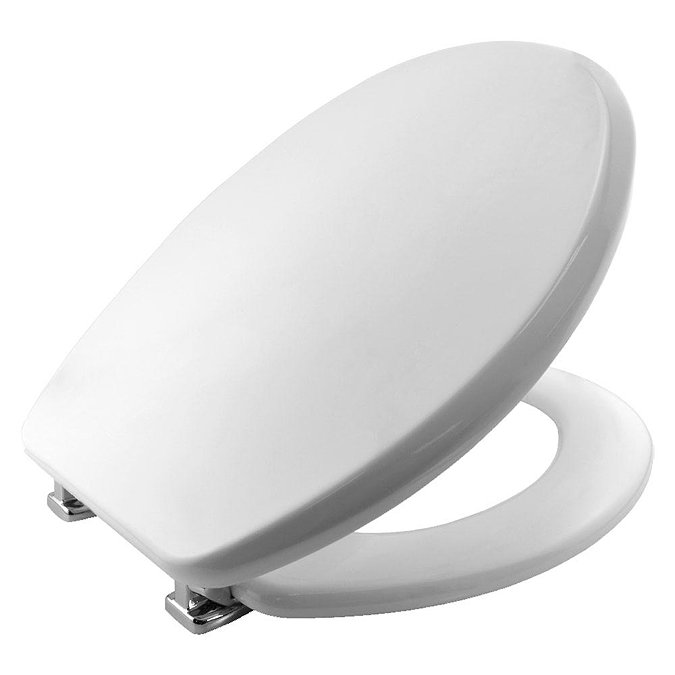 Bemis Memphis Toilet Seat with Adjustable Chrome Hinges - 4402CPT000 Large Image