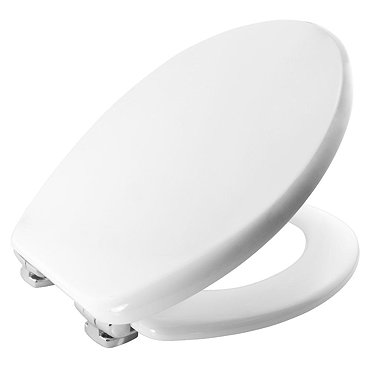 Bemis Modena Soft Close Toilet Seat with Chrome Hinges - 4404CLT000 Profile Large Image