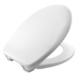 Bemis Venezia Soft Close Toilet Seat with Adjustable Chrome Hinges - 2082CLT000 Medium Image
