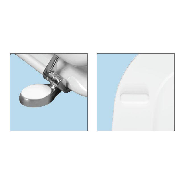Bemis Victoria Toilet Seat with Adjustable Chrome Hinges - 4300QER000 Profile Large Image