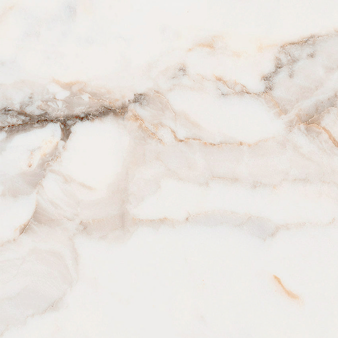 Bergolo White Marble Effect Tiles - 600 x 600mm