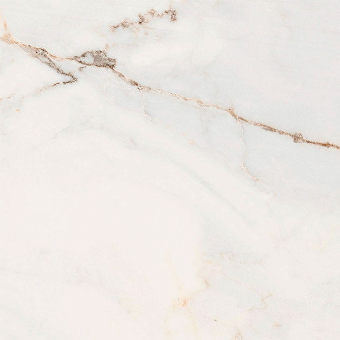 Bergolo White Marble Effect Tiles - 600 x 600mm