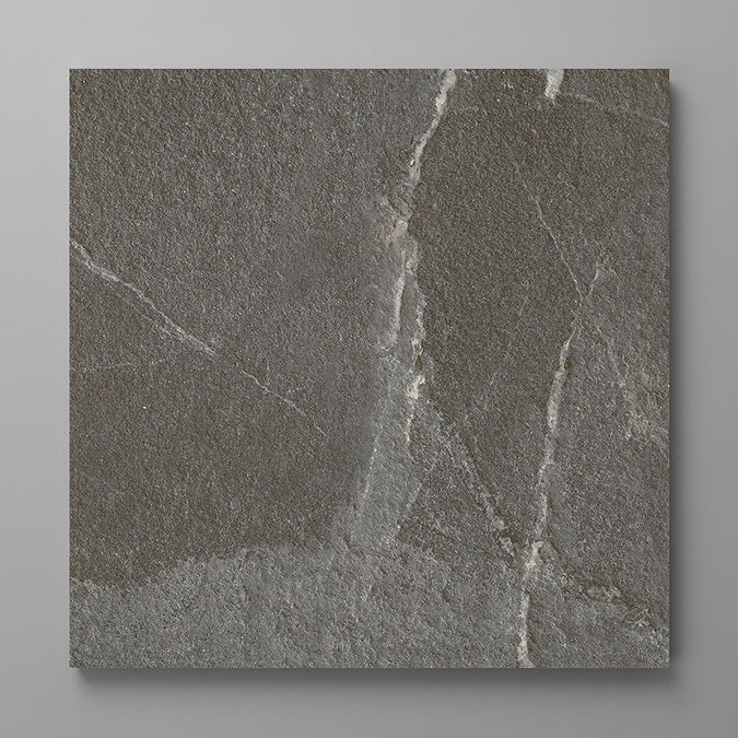 Berisso Anthracite Stone Effect Wall and Floor Tiles - 500 x 500mm